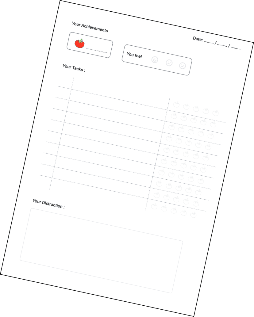 Pomodoro Tracking Template