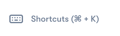 Keyboard Shortcuts